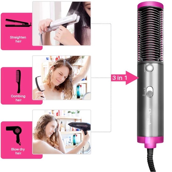 3 in 1 Hair Dryer & Styling Brush - Picture 2 of 5